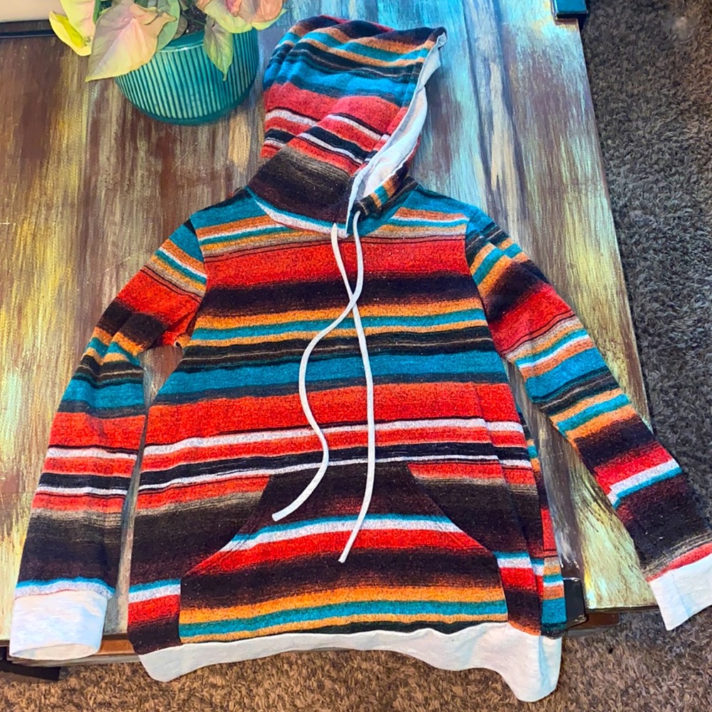 Serape Colorful Lightweight Hoodie